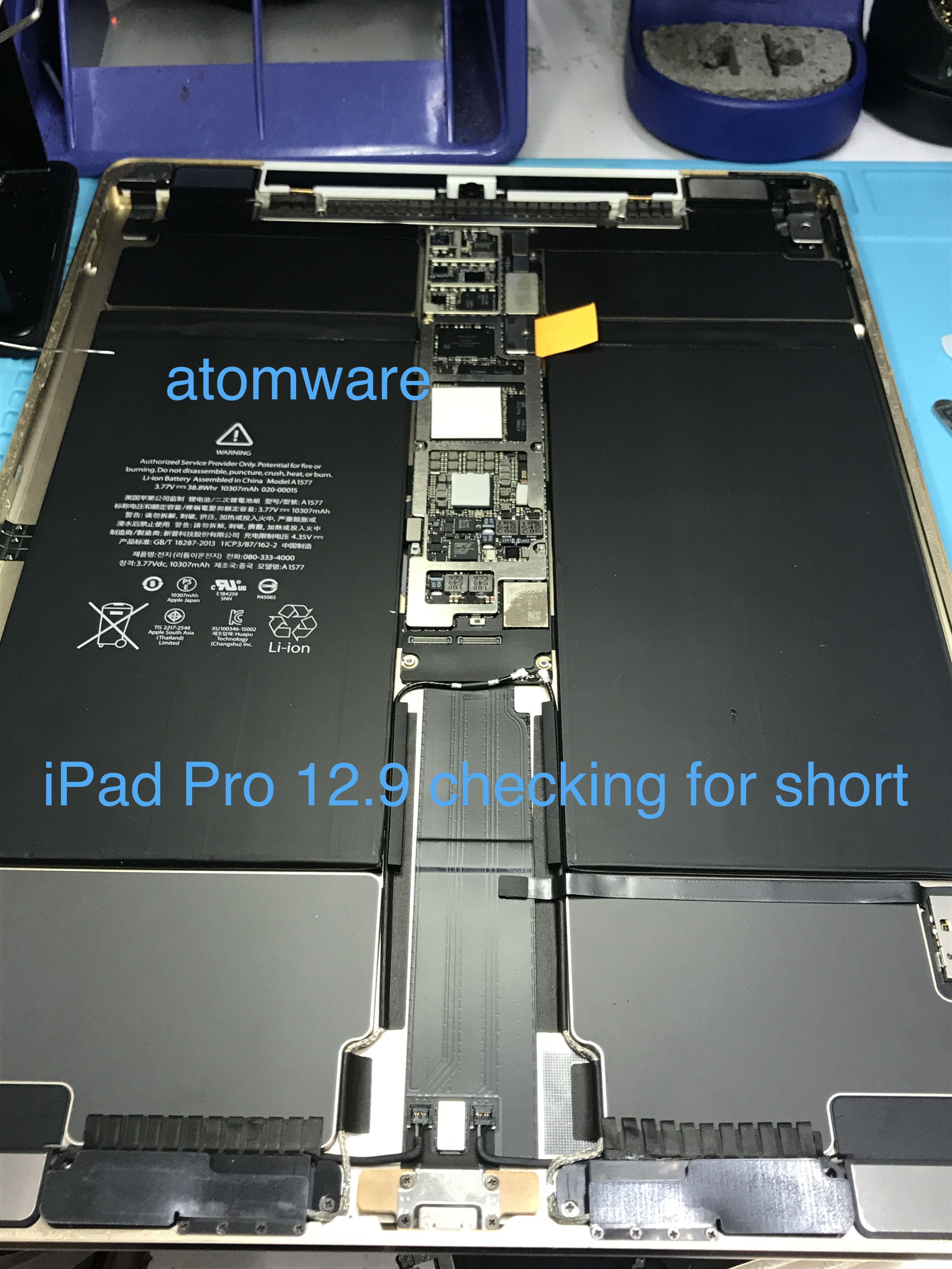 ipad pro 12.9 short circuit board